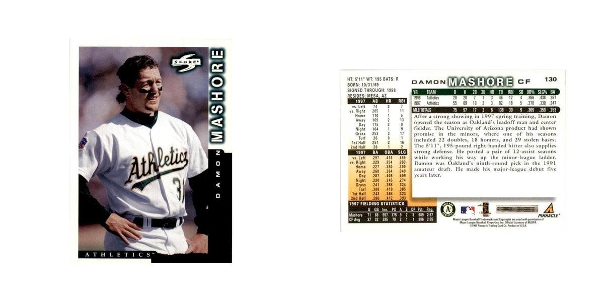 1998 Score Damon Mashore Baseball Cards #130