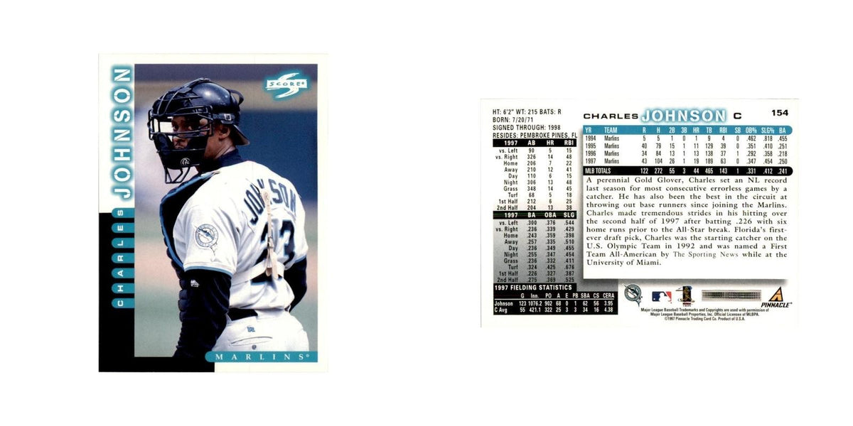 1998 Score Charles Johnson Baseball Cards #154
