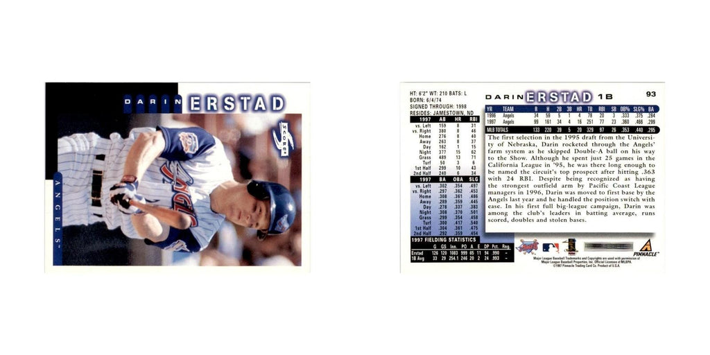 1998 Score Darin Erstad Baseball Cards #93