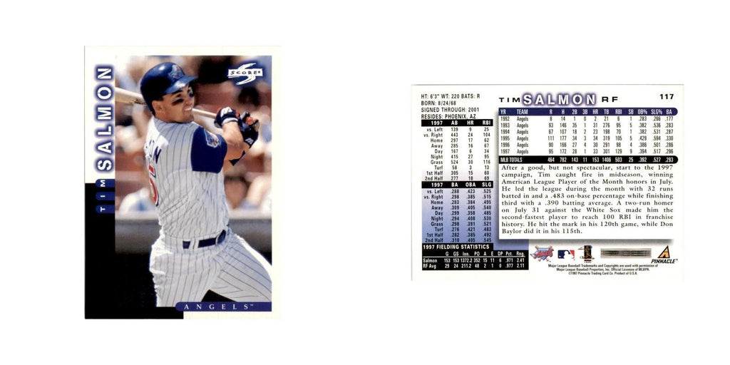 1998 Score Tim Salmon Baseball Cards #117