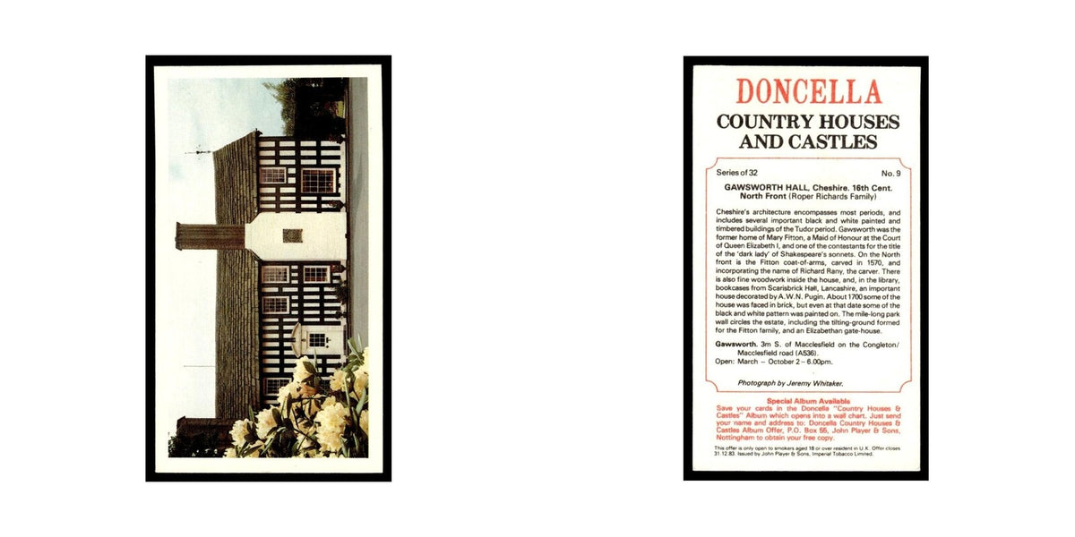 1981 Doncella Cigars Country Houses Castles Gawsworth Hall #9