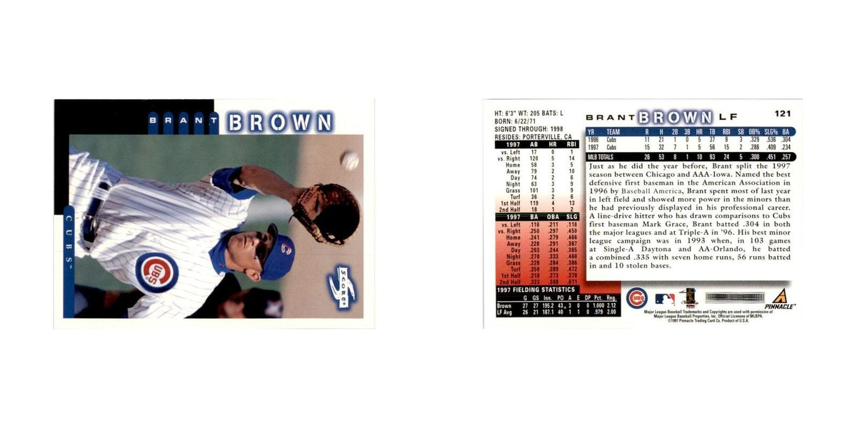 1998 Score Brant Brown Baseball Cards #121