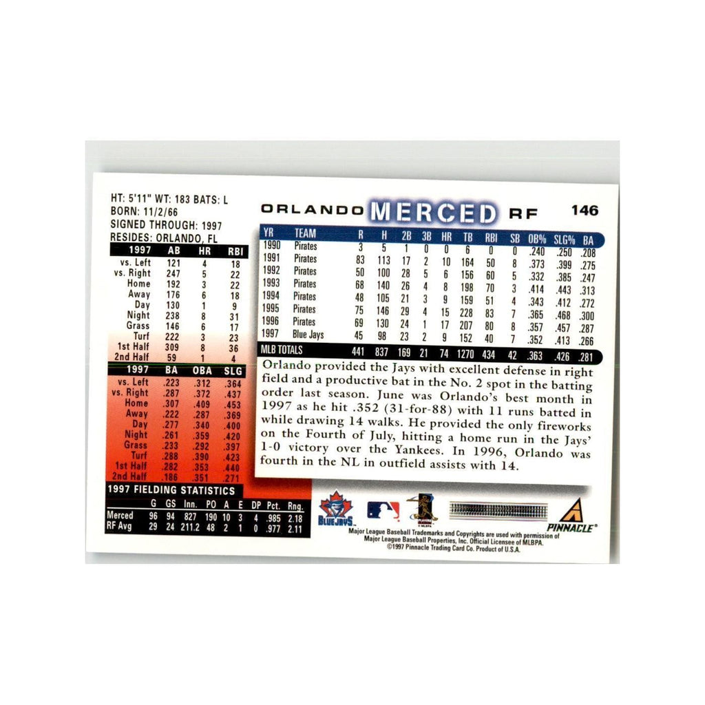 1998 Score Orlando Merced Baseball Cards #146