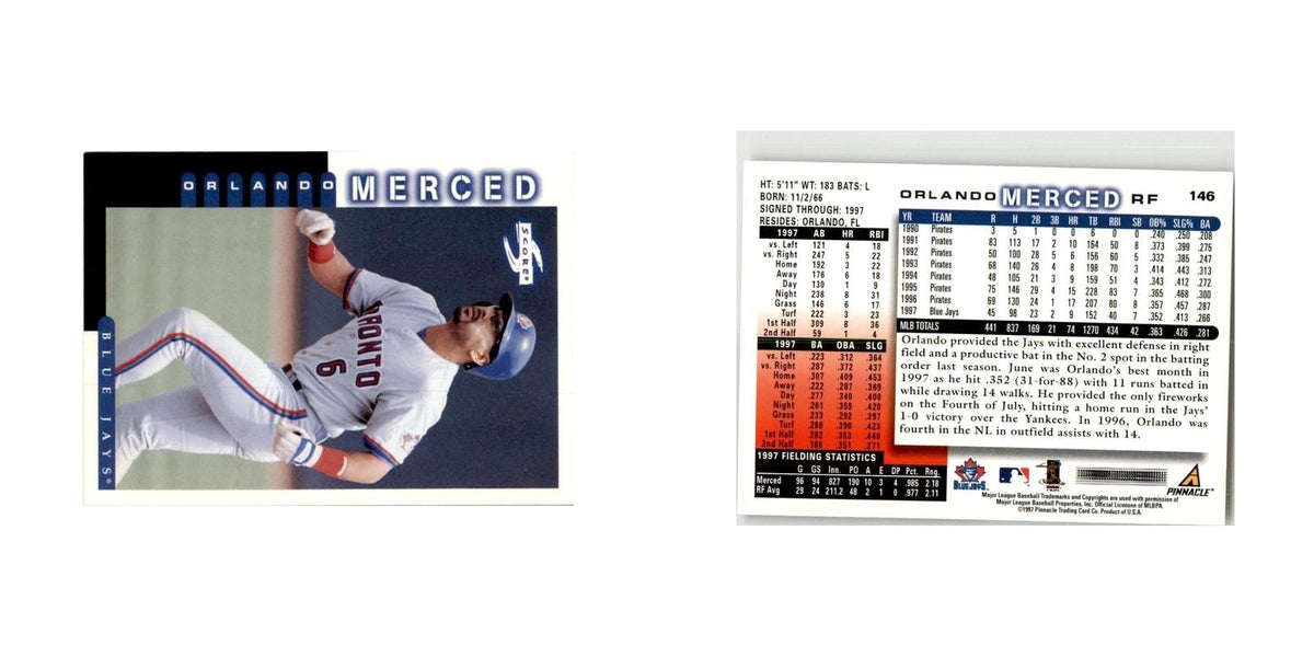 1998 Score Orlando Merced Baseball Cards #146