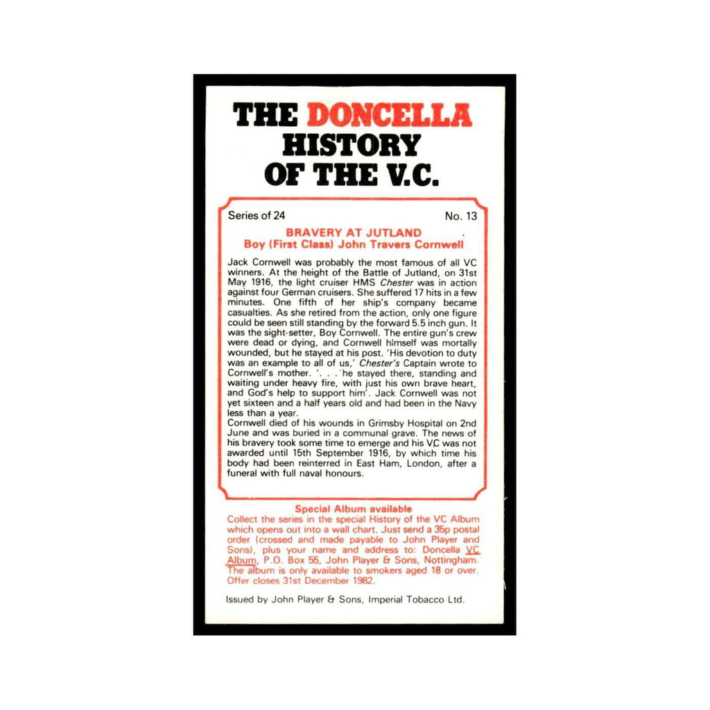 1980 Doncella Cigars History of the V.C. Bravery At Jutland #13