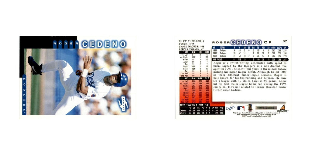 1998 Score Roger Cedeno Baseball Cards #87