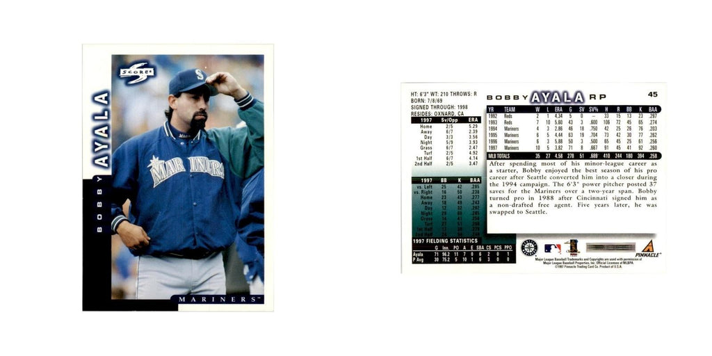 1998 Score Bobby Ayala Baseball Cards #45