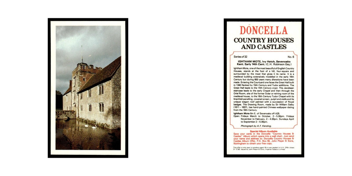 1981 Doncella Cigars Country Houses Castles Ightham Mote #6