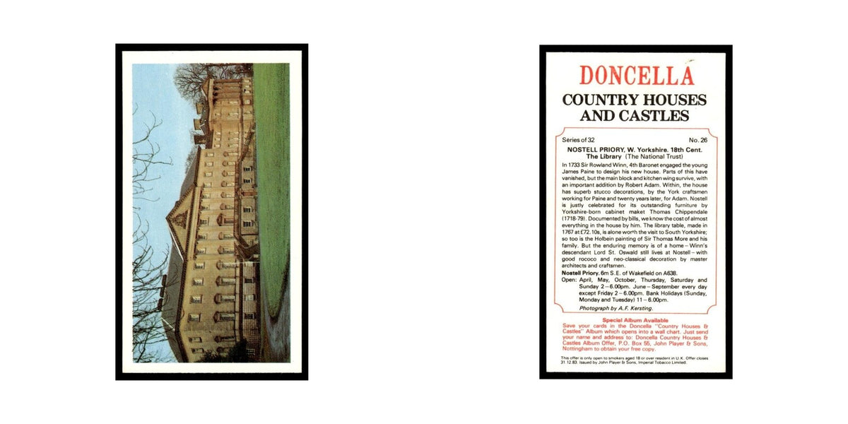 1981 Doncella Cigars Country Houses Castles Nostell Priory #26