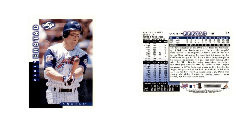 1998 Score Darin Erstad Baseball Cards #93