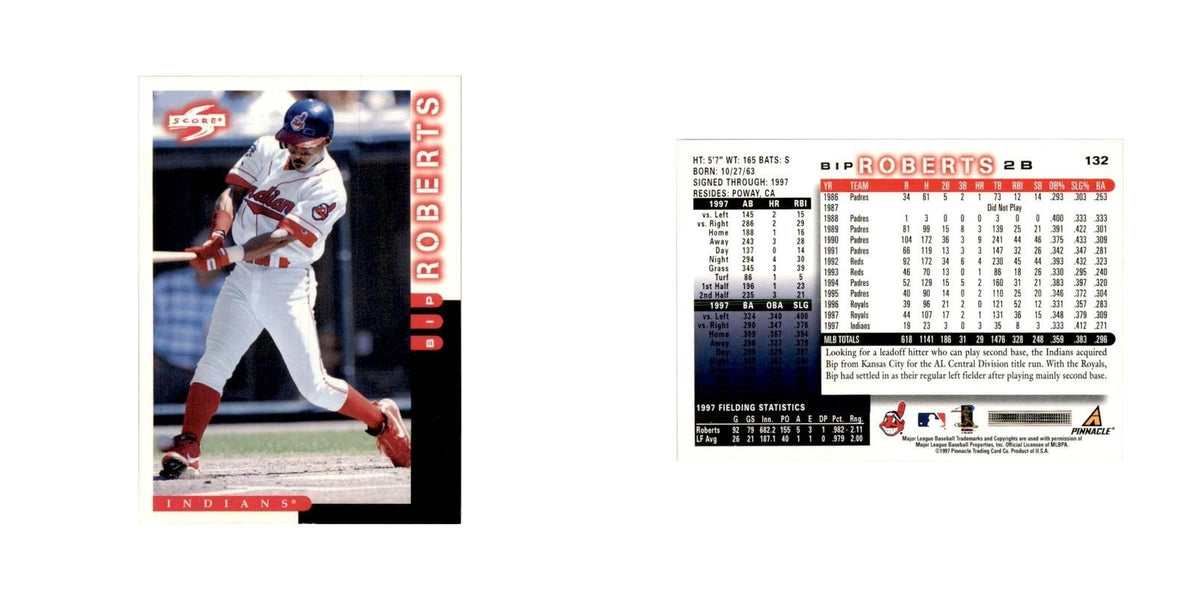 1998 Score Bip Roberts Baseball Cards #132