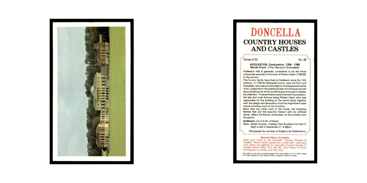 1981 Doncella Cigars Country Houses Castles Kedleston #28