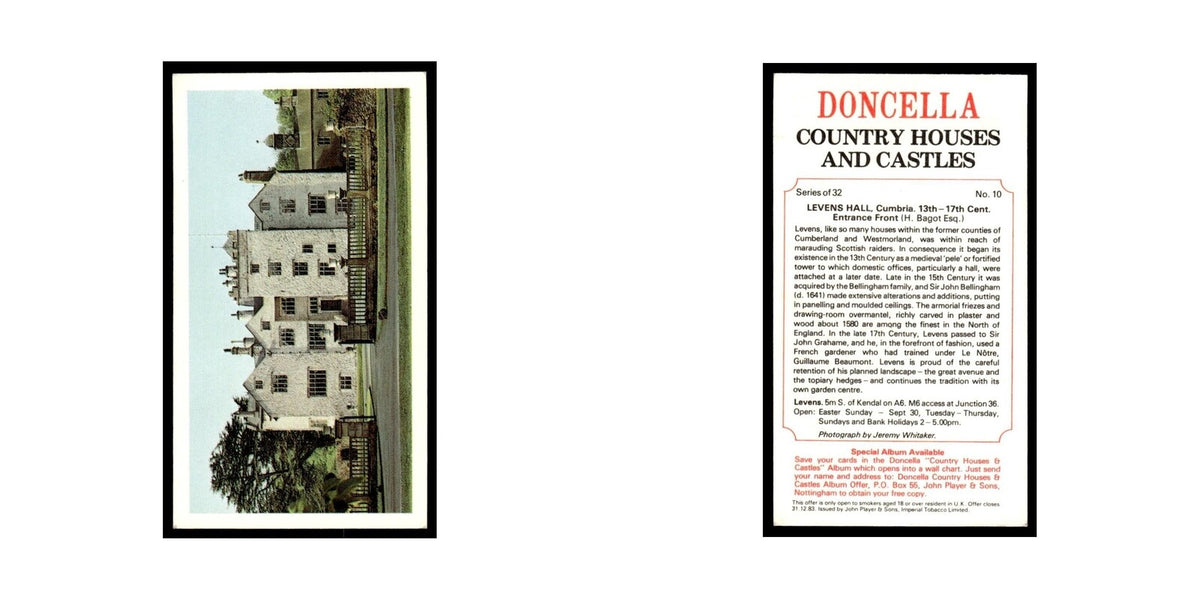 1981 Doncella Cigars Country Houses Castles Levens Hall #10