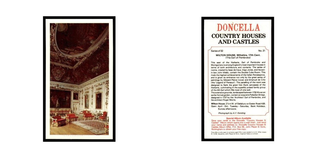 1981 Doncella Cigars Country Houses Castles Wilton House #21