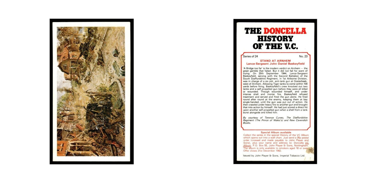 1980 Doncella Cigars History of the V.C. Stand At Arnhem #23