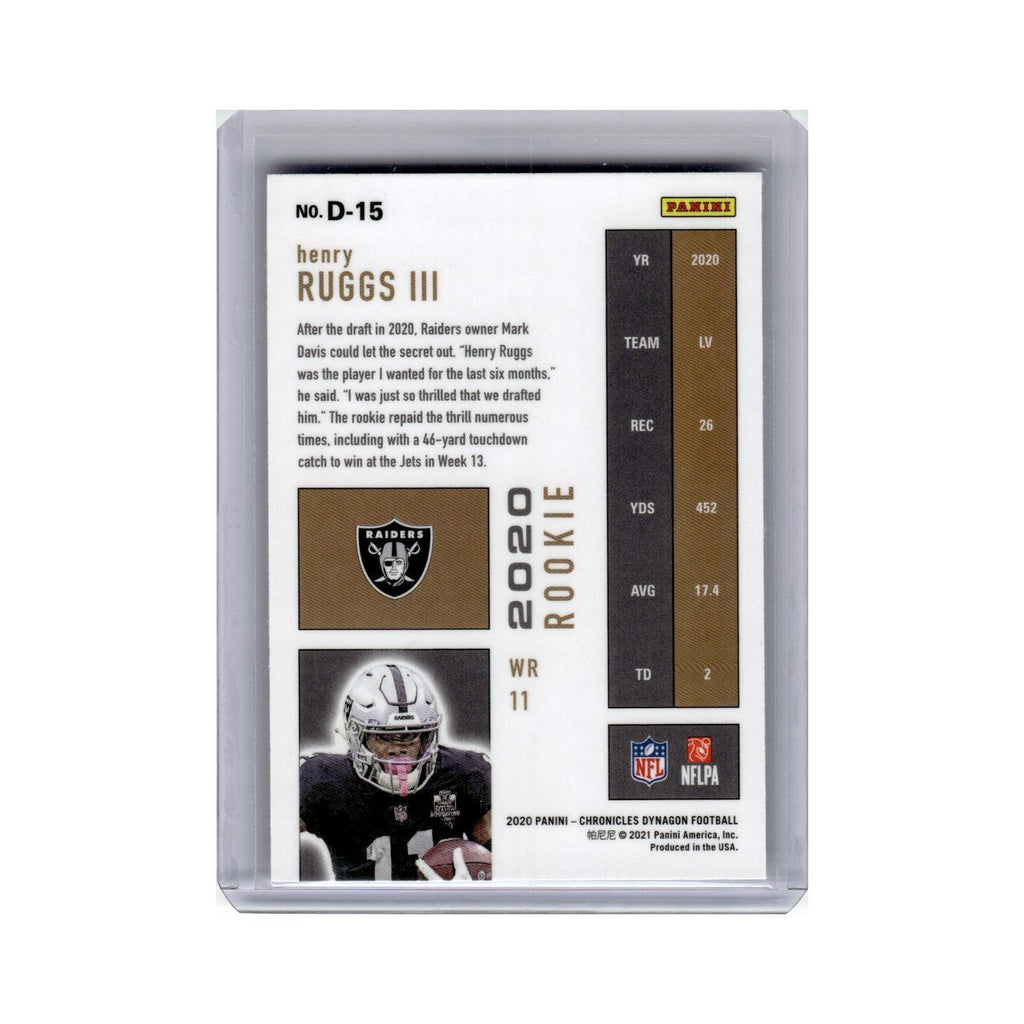 Henry Ruggs III Rookie 2020 Panini Chronicles Dynagon #D-15 Las Vegas Raiders NM