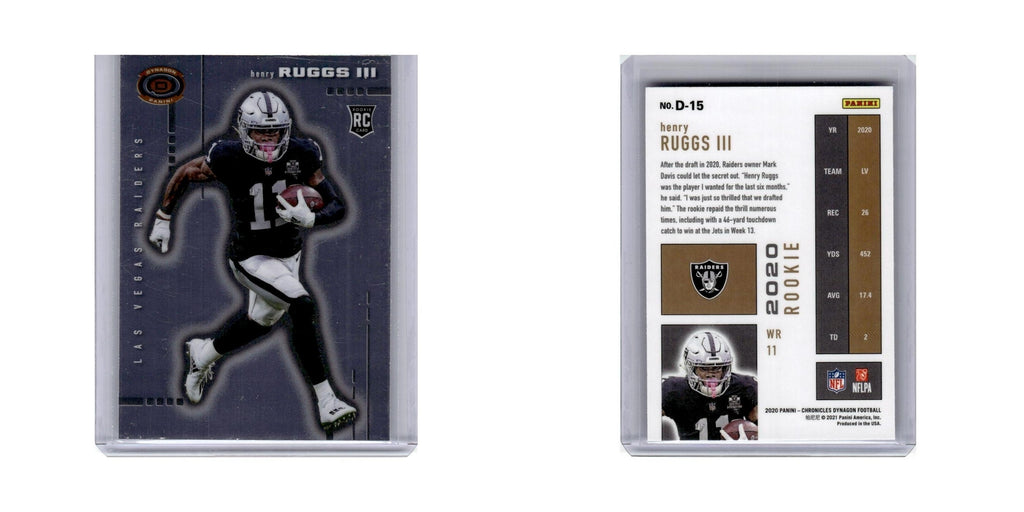 Henry Ruggs III Rookie 2020 Panini Chronicles Dynagon #D-15 Las Vegas Raiders NM