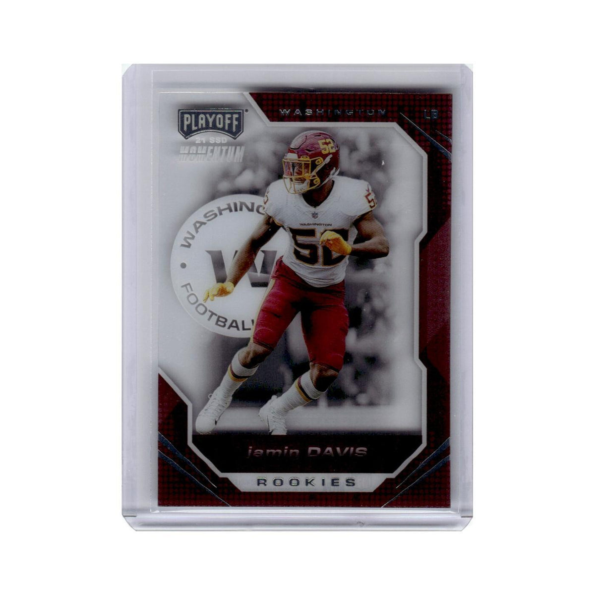 Jamin Davis Rookie 2021 Panini Chronicles Playoff Momentum #PMR-39 Washington NM
