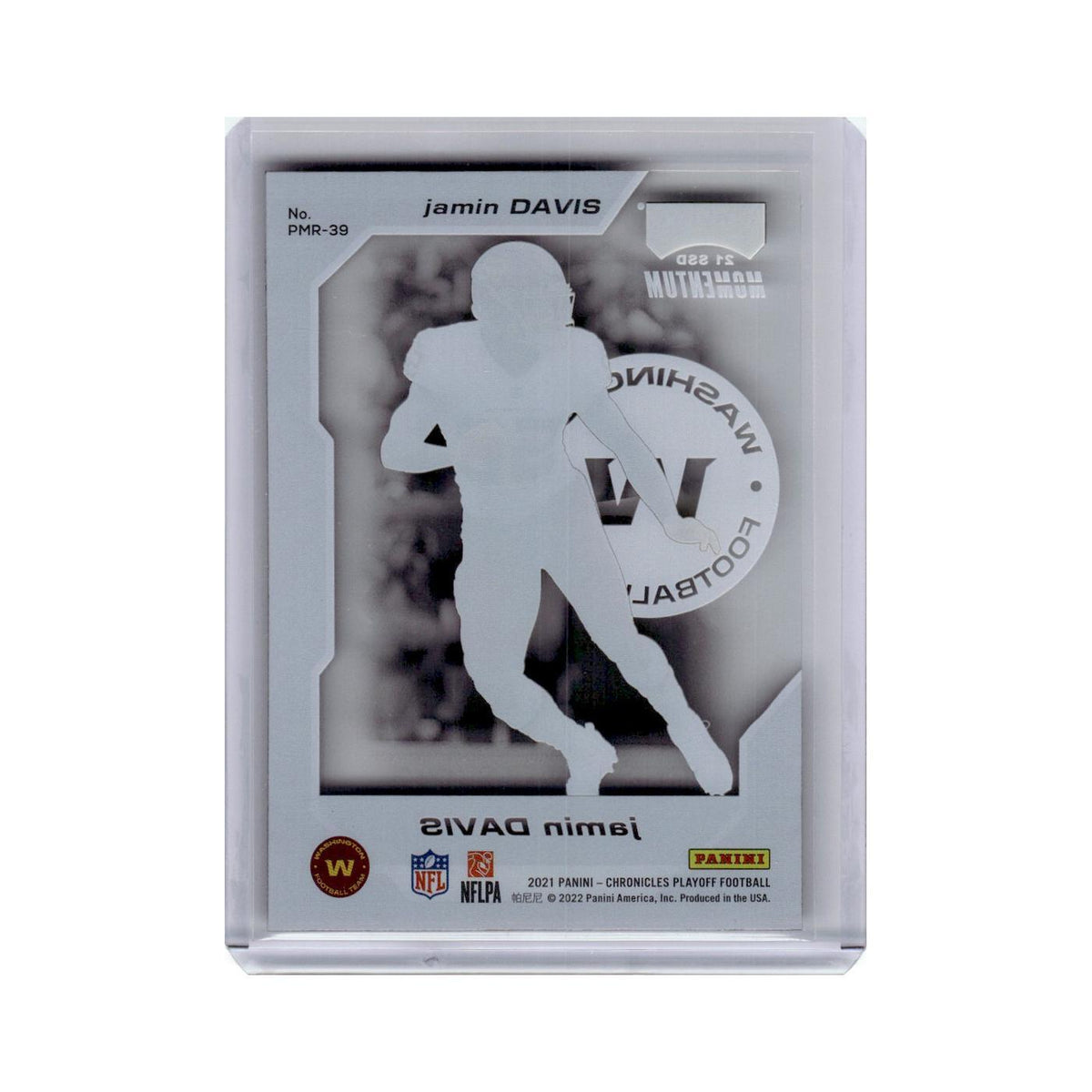 Jamin Davis Rookie 2021 Panini Chronicles Playoff Momentum #PMR-39 Washington NM