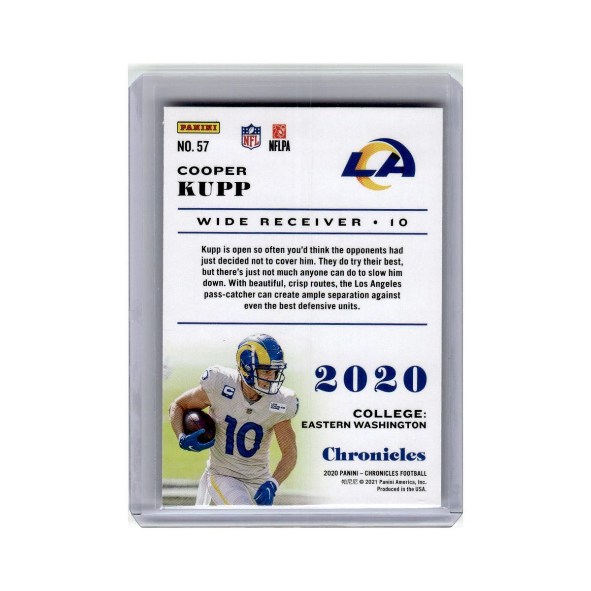 Cooper Kupp 2020 Panini Chronicles #57 Los Angeles Rams Football Card NM