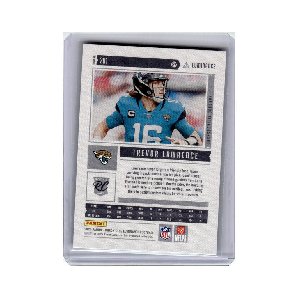 Trevor Lawrence Rookie 2021 Panini Chronicles Luminance #201 Clemson Tigers NM