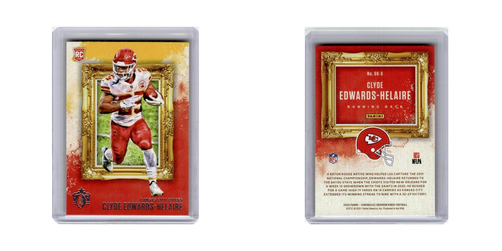 Clyde Edwards-Helaire Rookie 2020 Panini Chronicles Gridiron Kings #GK-8 NM