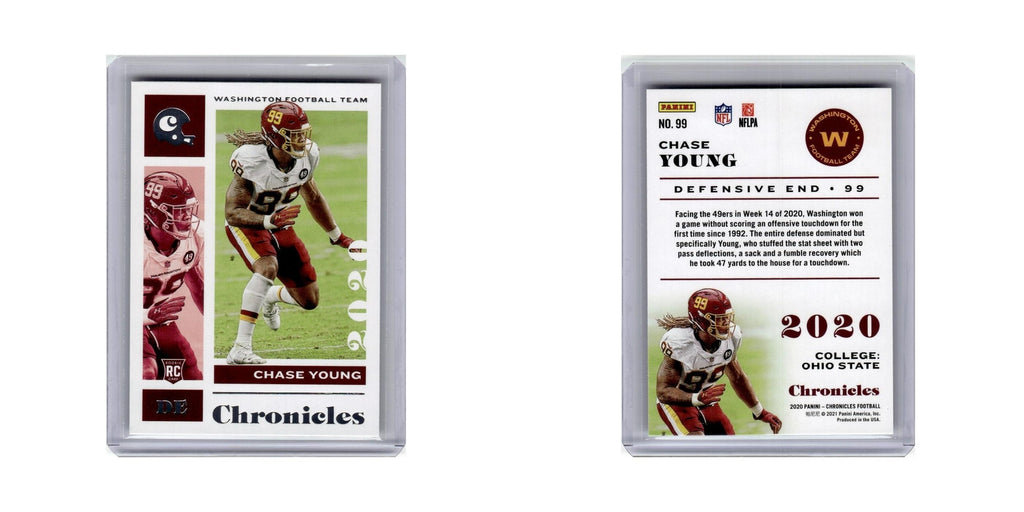 Chase Young 2020 Panini Chronicles #99 Washington Football Card NM