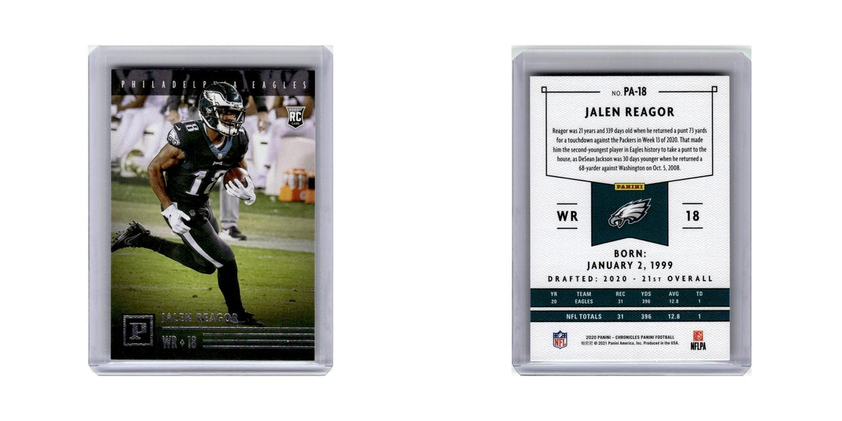 Jalen Reagor Rookie 2020 Panini Chronicles #PA-18 Philadelphia Eagles NM