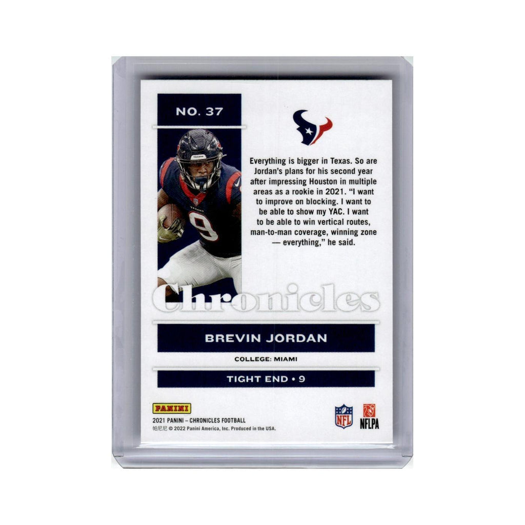 Brevin Jordan Rookie 2021 Panini Chronicles #37 Houston Texans Football Card NM
