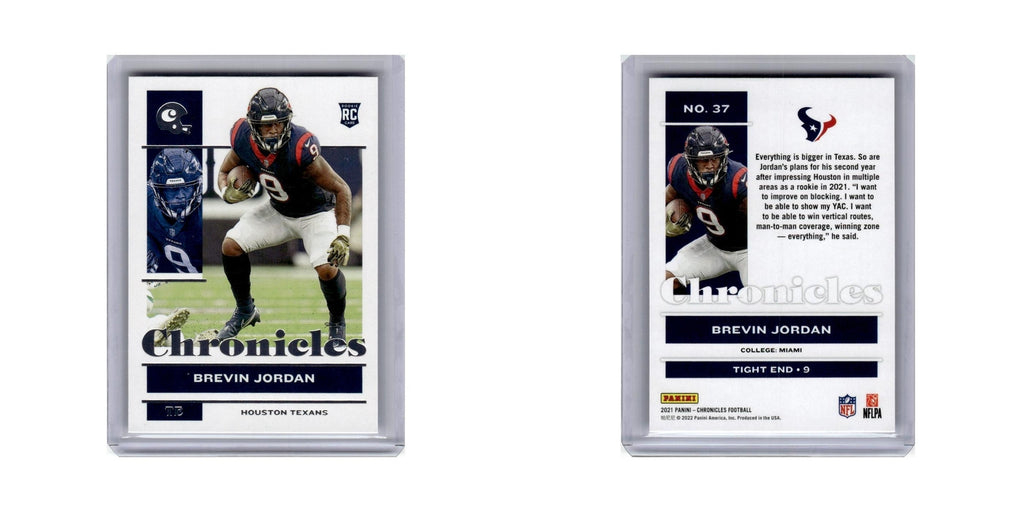 Brevin Jordan Rookie 2021 Panini Chronicles #37 Houston Texans Football Card NM