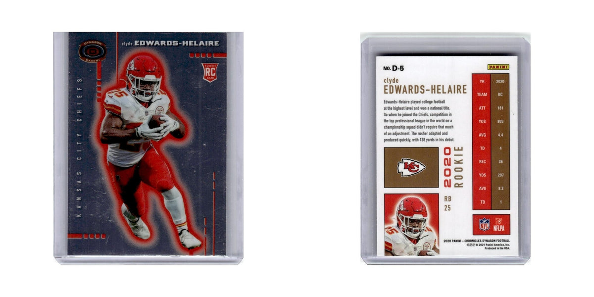 Clyde Edwards-Helaire Rookie 2020 Panini Chronicles Dynagon #D-5 Chiefs NM