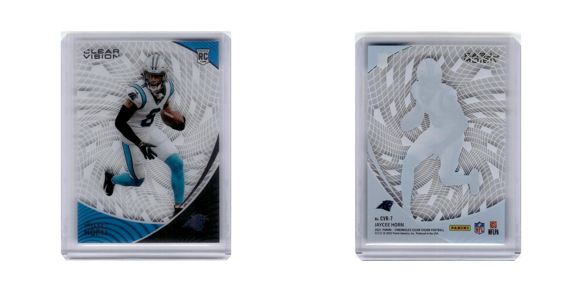 Jaycee Horn Rookie 2021 Panini Chronicles Clear Vision #CVR-7 Panthers NM