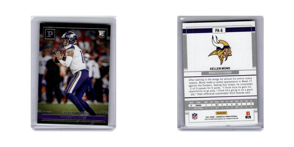 Kellen Mond Rookie 2021 Panini Chronicles #PA-6 Minnesota Vikings NM