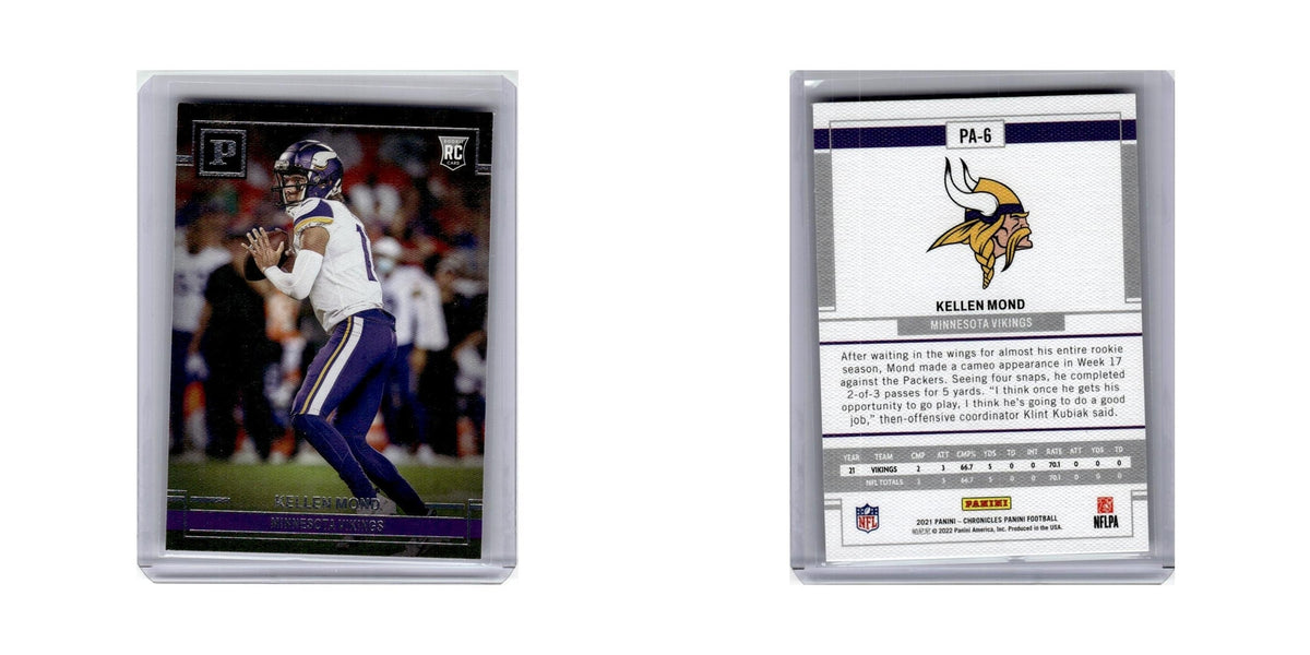 Kellen Mond Rookie 2021 Panini Chronicles #PA-6 Minnesota Vikings NM