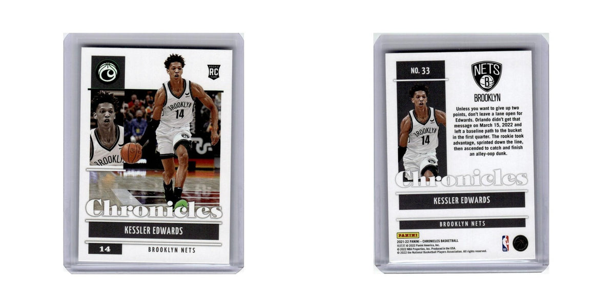 Kessler Edwards Rookie 2021 Panini Chronicles #33 Brooklyn Nets NM