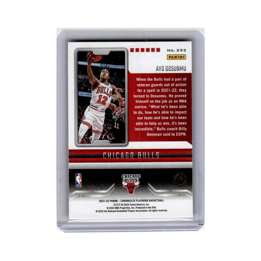 Ayo Dosunmu Rookie 2021 Panini Chronicles Playbook #293 Chicago Bulls NM