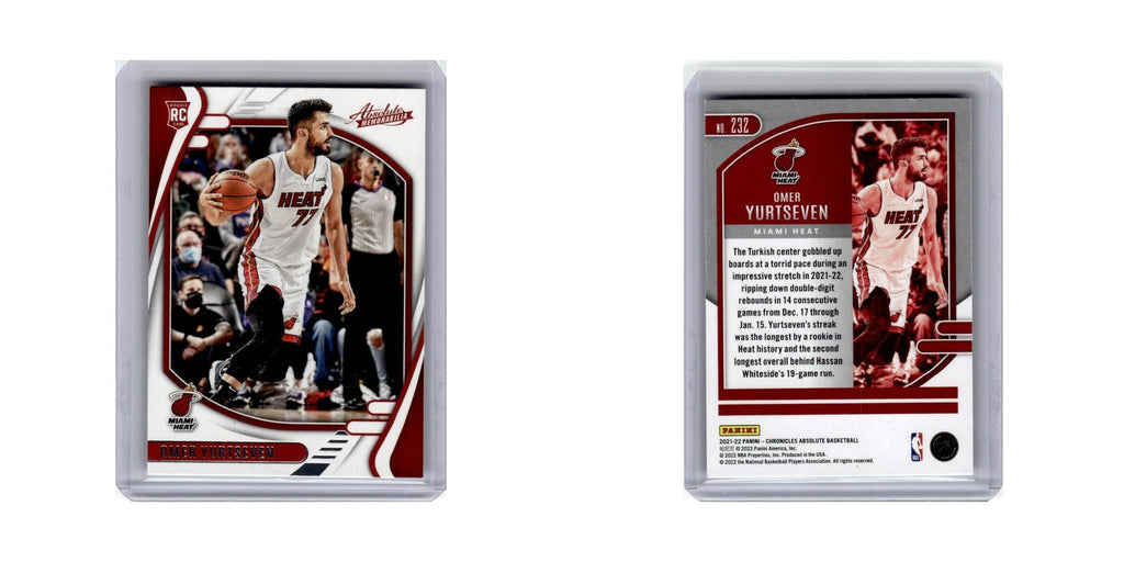 Omer Yurtseven Rookie 2021 Panini Chronicles Absolute #232 Miami Heat NM