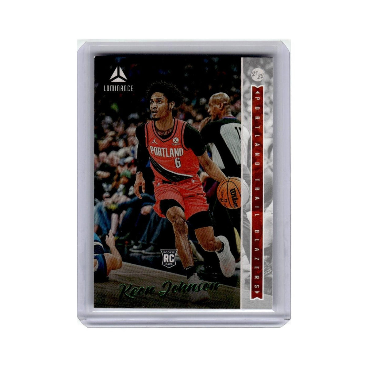 Keon Johnson Rookie 2021 Panini Chronicles Luminance #255 Blazers NM