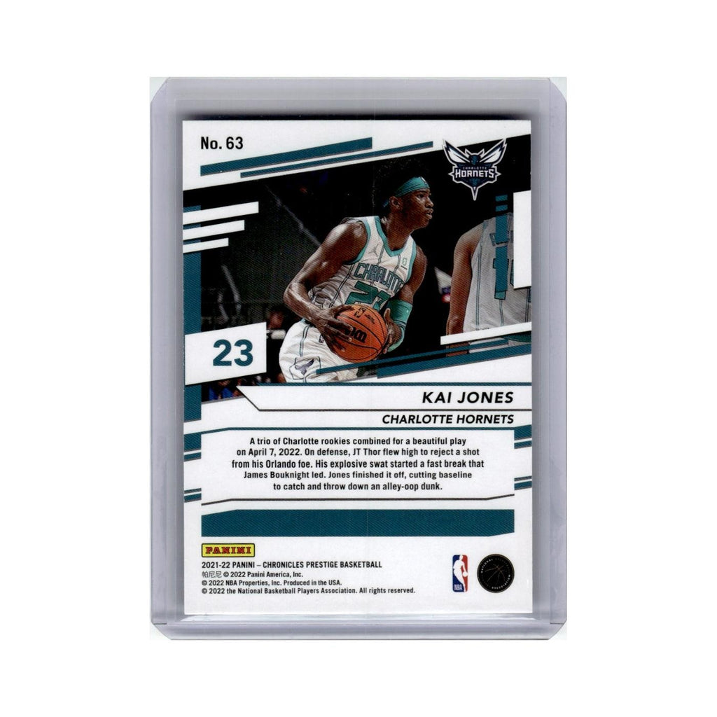 Kai Jones Rookie 2021 Panini Chronicles Prestige #63 Charlotte Hornets NM