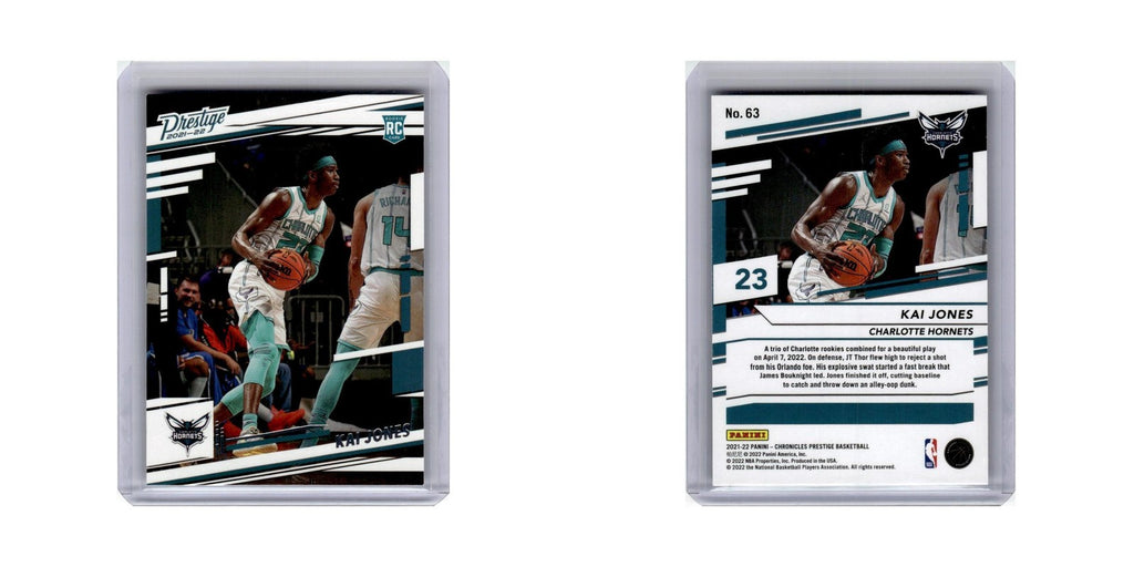 Kai Jones Rookie 2021 Panini Chronicles Prestige #63 Charlotte Hornets NM