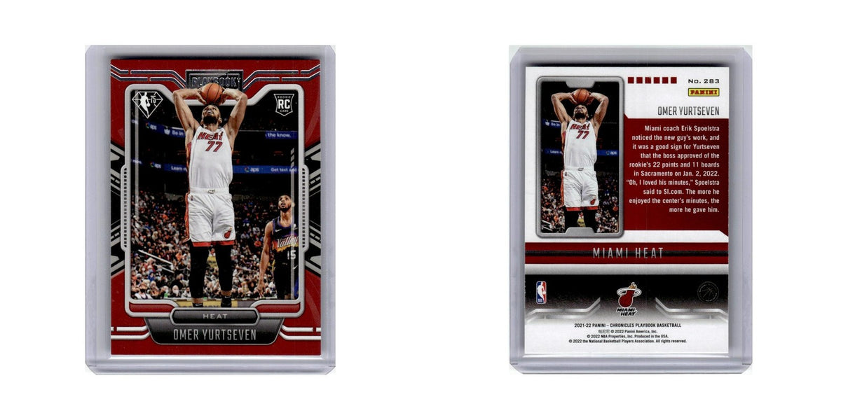 Omer Yurtseven Rookie 2021 Panini Chronicles Playbook #283 Miami Heat NM