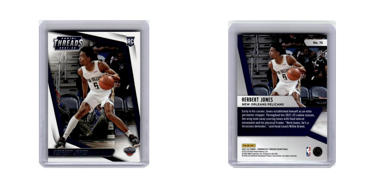 Herbert Jones Rookie 2021 Panini Chronicles Threads #76 New Orleans Pelicans NM