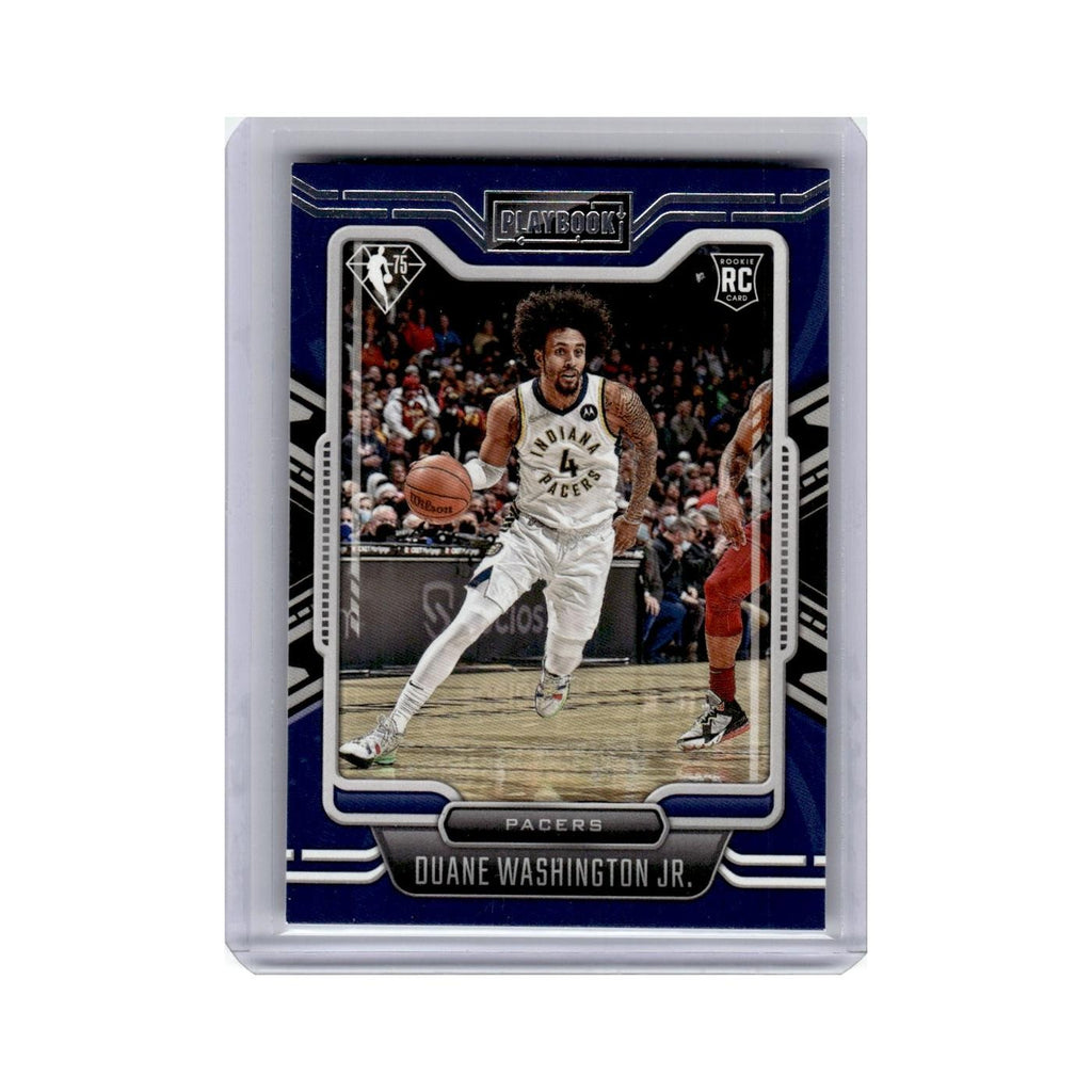 Duane Washington Jr. Rookie 2021 Panini Chronicles Playbook #288 Pacers NM