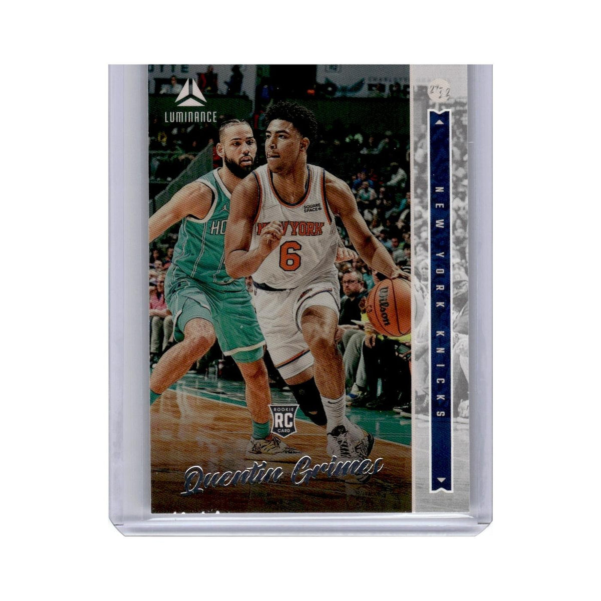 Quentin Grimes Rookie 2021 Panini Chronicles Luminance #256 New York Knicks NM