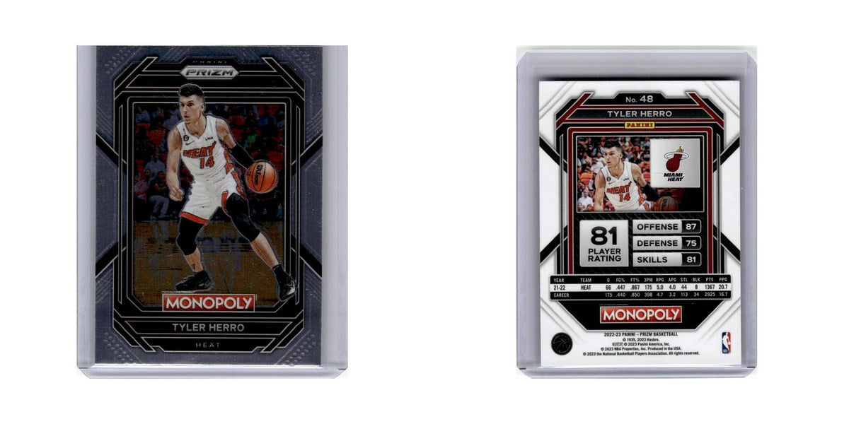 Tyler Herro 2022 Panini Prizm Monopoly #48 Miami Heat Basketball Card NM
