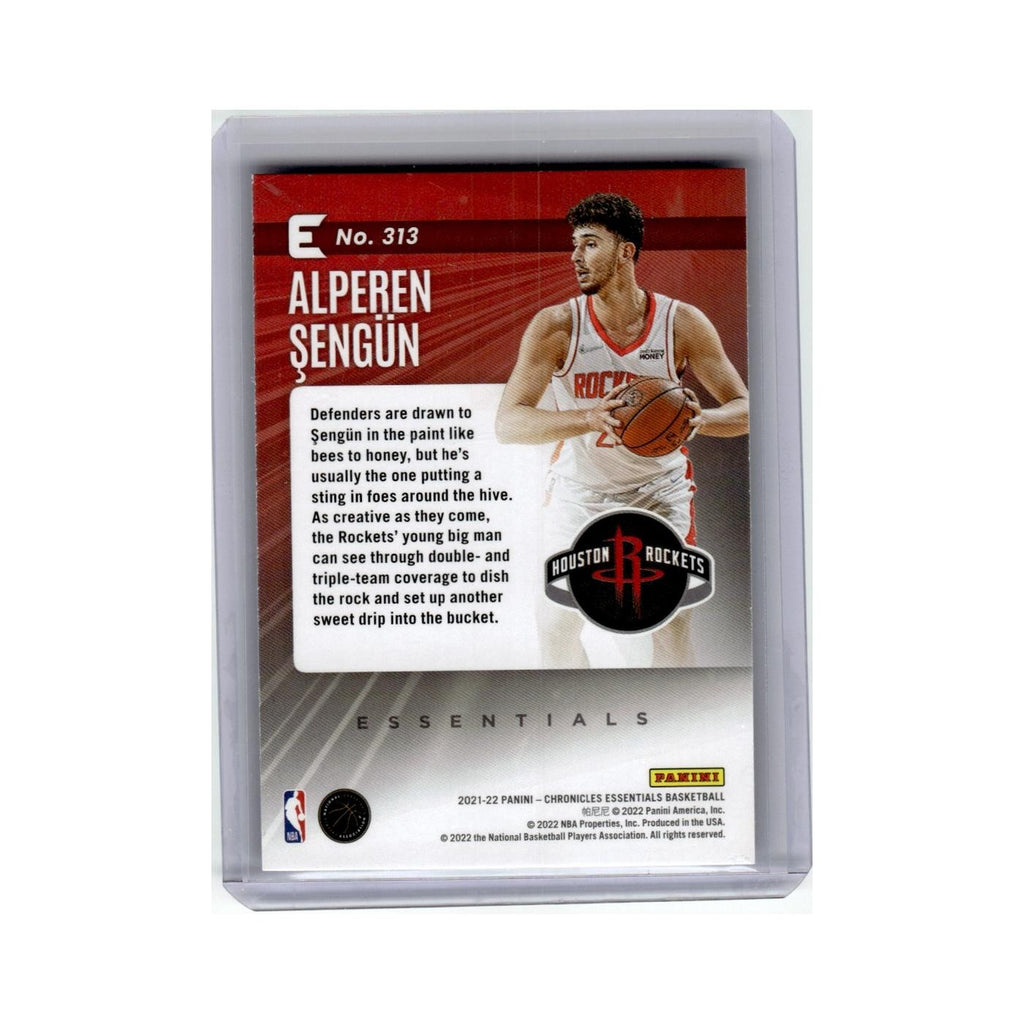 Alperen Sengun Rookie 2021 Panini Chronicles Essentials #313 Houston Rockets NM