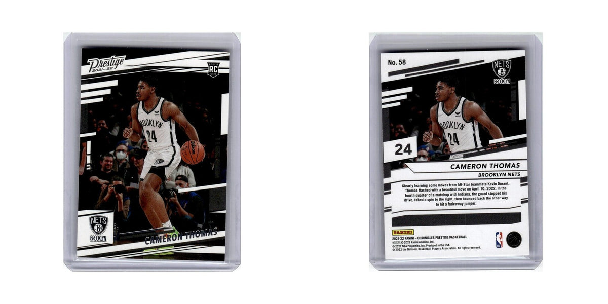 Cameron Thomas Rookie 2021 Panini Chronicles Prestige #58 Brooklyn Nets NM