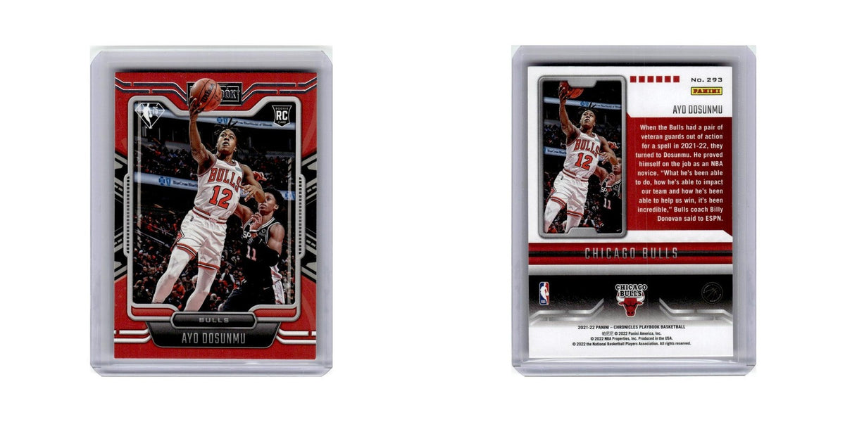 Ayo Dosunmu Rookie 2021 Panini Chronicles Playbook #293 Chicago Bulls NM