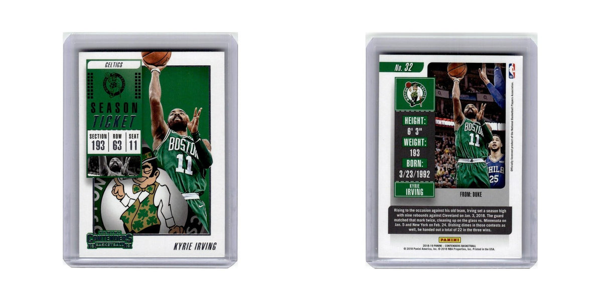 Kyrie Irving 2018 Panini Contenders Season Ticket #32 Boston Celtics NM