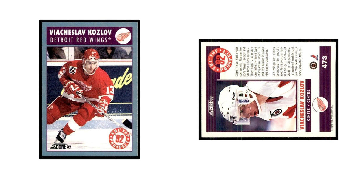 1992 Score Canadian Viacheslav Kozlov RC Detroit Red Wings #473